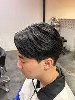 エクファ ヘア リゾート 大津 瀬田店(ex-fa hair resort)&nbsp;ミルクティーブロンド/ダークブルー/デジタルパーマ/大津/瀬田