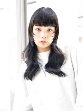 エムスラッシュ アヴェダ 自由が丘(M.SLASH AVEDA) オン眉/黒髪/シャギー/レイヤーカット/ウルフレイヤー/自由が丘