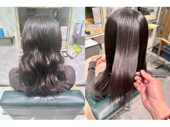 テラスオブベル(TERRAS of belle)の写真/豊富な知識と技術で柔らかなストレートへ♪クセ毛、ダメージヘアで諦めていた方もサラ艶な仕上がりに感動☆