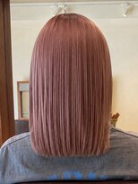 トップヘアー アヴェニュー 刈谷(TOPHAIR Avenue)&nbsp;刈谷タッセルボブ大人可愛いピンクベージュ透明感カラー艶髪