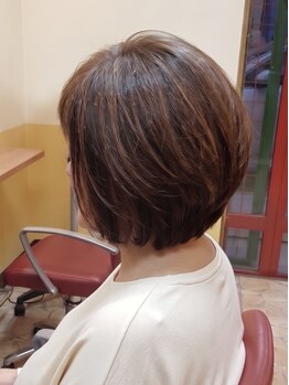 サロン ド オリーブの写真/お悩みに合わせてご提案◎白髪染めでも暗くなり過ぎず、ワンランク上の艶感溢れる上品な仕上がりを実現。