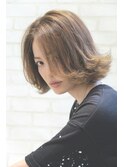 【Cura 原宿 小川雄基】 切りっぱなしボブ×外ハネ