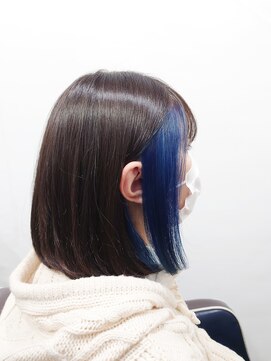 アフレッシュヘアー(afresh hair) ブルーインナーカラー