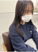 くすみベージュロングヘア