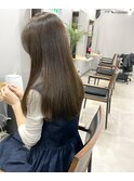 ＊オリーブベージュ ロングヘア 三宮美容室 神戸