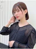 ボブ　小顔カット　ワンカール　ナチュラル　ストレートヘア