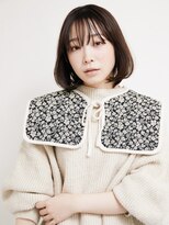 オンク 新宿(onk)&nbsp;黒髪/グレーベージュ/レイヤーロング/前髪パーマ[新宿駅]