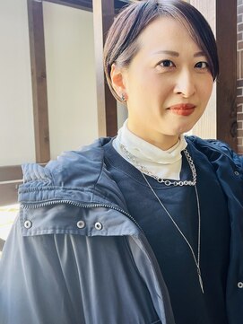 ヘアメイク マルナ 本店(HAIR MAKE MALUNA) 【MALUNA ヒマワリ】ミニボブ×柔らかシアーベージュ