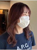 ダブルカラーピンクベージュベージュカラーケアブリーチレイヤー