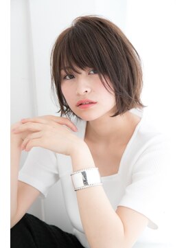 ラフ フロム ガーデン(Laf from GARDEN) 切りっぱなしボブ/大人ボブ/グレージュ/