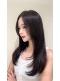 Long layer style wang hong