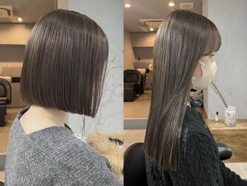 アーク 表参道(arc)の写真/【表参道駅徒歩2分】ブリーチなしでもOK！《arc　表参道》ならダメージレスに透明感あるカラーが叶う☆