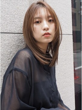 ローネス ギンザ(LONESS ginza) ミディアムレイヤーウザバング顔まわりレイヤーボブレイヤー銀座