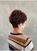 似合わせショート×マロンベージュ
