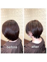 アウラ(aura) カット+ハーバルカラー+艶髪トリートメント
