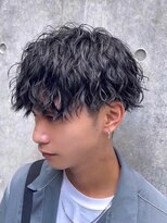 アンサー 渋谷(ANSWER)&nbsp;波巻きスパイラルパーマツイストスパイラルパーマメンズマッシュ