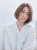 ■M.SLASHセンター南・15-13■くすみカラー大人ナチュラルボブ
