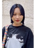 ハピネス 河原町店(Happiness)&nbsp;顔まわりカット　切りっぱなしボブ　京都美容室　進詩織