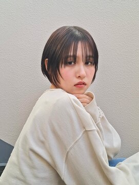 美容室ポール 西葛西店(PAUL) 西葛西ショートヘアボブ前髪カット顔周りレイヤーくびれショート