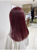 透明感ワインレッドカラー☆髪質改善/札幌