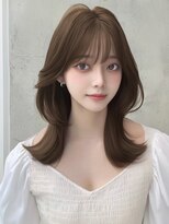 ユーフォリア 渋谷グランデ(Euphoria SHIBUYA GRANDE)&nbsp;顔まわりカット　レイヤーカット　韓国ヘア　外ハネ