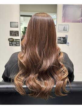 ヘアーサロンデフォーエバールークス(hairsalon de Forever Lux) 白髪ぼかしハイライト×透明感カラー
