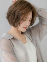 カバーヘア ブリス 北浦和(COVER HAIR bliss)&nbsp;ココアブラウンアシンメトリー抜け感ショートX北浦和30代40代