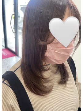 クロス ツー(COROSS2) レイヤーカット ワンカール イルミナカラー 髪質改善