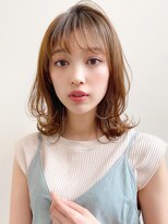 トゥーナ 表参道(tona)&nbsp;ミディアムレイヤー、外ハネボブ、グレージュ、脱白髪染め☆