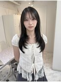 前髪カット/レイヤーカット/ダブルカラー/髪質改善/縮毛矯正