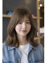 マルヘアデザイン&nbsp;外ハネくびれxミントベージュ
