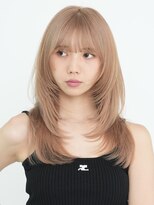 サンクマーケット 渋谷(cinq MARKET) ブリーチダブルカラーミルクティーベージュミルクティーカラー
