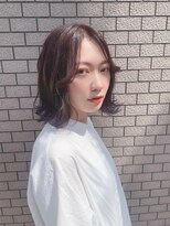 リア(Lia by KENJE)&nbsp;Lia＆汐見悠佑　ラベンダー裾カラー