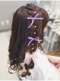 あみたらしハーフアップ