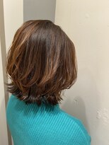 ムーン(moon)&nbsp;#ミディアムヘア #ショコラベージュ #ボブルフ #ベビーバング