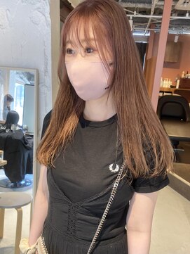 コフィー バイ メルト 吉祥寺(cofy by melt) 【中澤彩乃】ピンクベージュケアブリーチシースルー前髪韓国ヘア