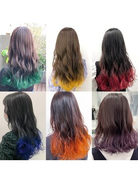 サイ アオヤマ(sai AOYAMA) 裾カラー、毛先カラー[韓国][ダブルカラー]