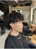 波巻きスパイラルパーマ　波巻きパーマ　スパイラルパーマ
