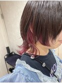 カシスピンクミディアムフェザーウルフ