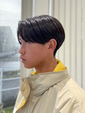 ユウヘアー 師勝店(U Hair) 【UHair】メンズ前下がりセンターパート★10代/20代/30代/メンズ