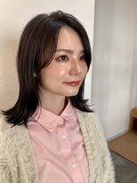 シアン(cian)&nbsp;外はね切りっぱなし　ミディアムスタイル