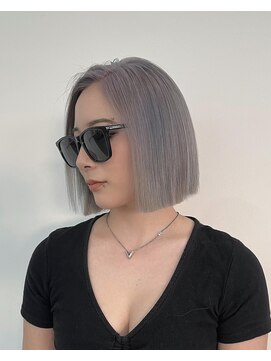 ノートエートル 西金沢(Nought etre) ホワイトシルバー10代20代30代ボブハイトーンカラーシルバー