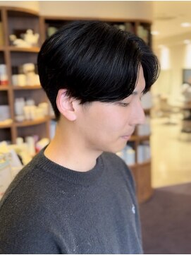 ラ ミューズ ヘアー(La mju：z hair) ノンダメージ韓国風毛流れパーマ(a)