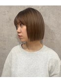 ボブ ベージュ