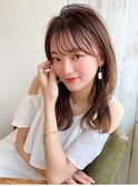 【OPEN】小顔前髪あり後れ毛サイドバングメルティカラー