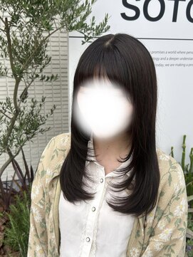 ソトエアンドマーブ 久喜店(SOTOE&marbb) トーンダウンブラウン×marbbでツヤサラレイヤー