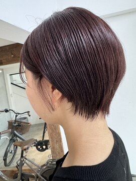 エムドットヘアーサロン(M. hair salon) 【栗本浩司】ピンク×ショートボブ