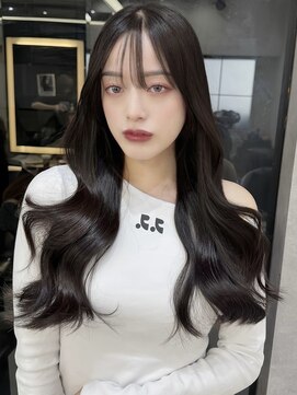 ロンドアヴァントゥス 池袋(Lond aventus) ミニウルフレイヤーカット顔周りカット前髪カット韓国ロング池袋