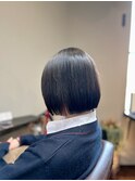 縮毛矯正プツッとボブ