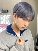 エルマーク 茨木(L-MARK) シースルーマッシュナチュラルマッシュメンズ韓国ツーブロック